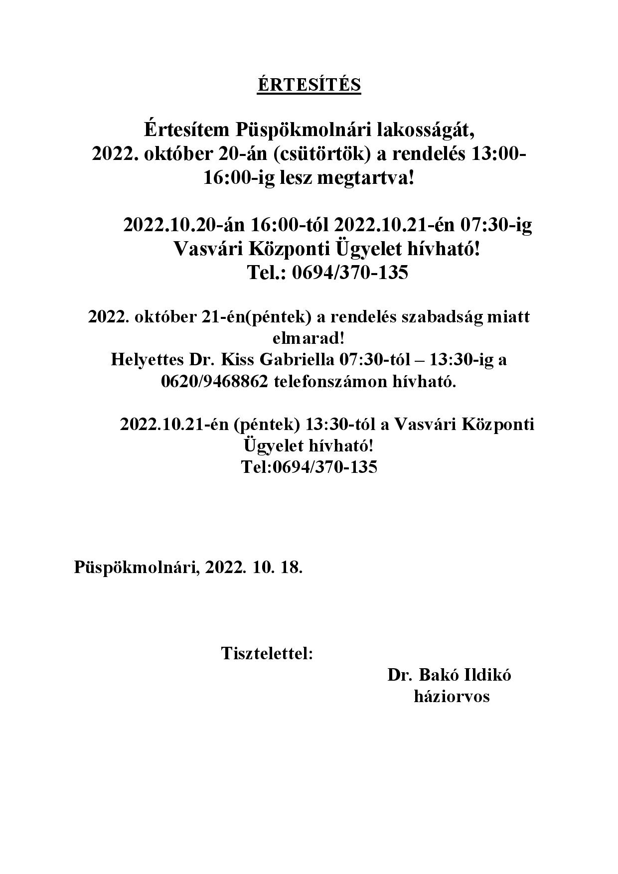 értesítés dr.bakó szabadság 2022. október18 page 001
